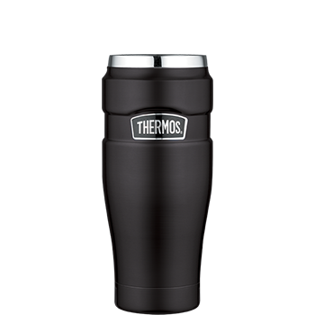 Stainless King™ Vacuum Insulated Travel Tumbler in Black