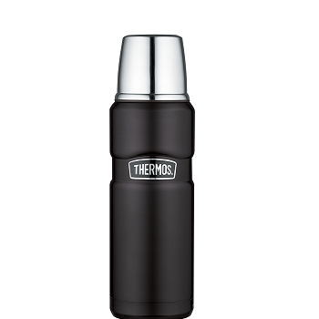 Stainless King™ 470 mL Vacuum Insulated Beverage Bottle in Matte Black